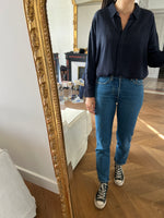 Charger l&#39;image dans la galerie, Chemise Comptoir des Cotonniers bleu marine à rayures
