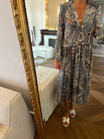 Charger l&#39;image dans la galerie, Robe Zara longue fluide bleue
