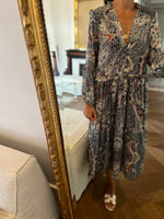 Charger l&#39;image dans la galerie, Robe Zara longue fluide bleue
