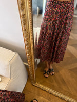 Charger l&#39;image dans la galerie, Jupe Sézane satinée à fleurs
