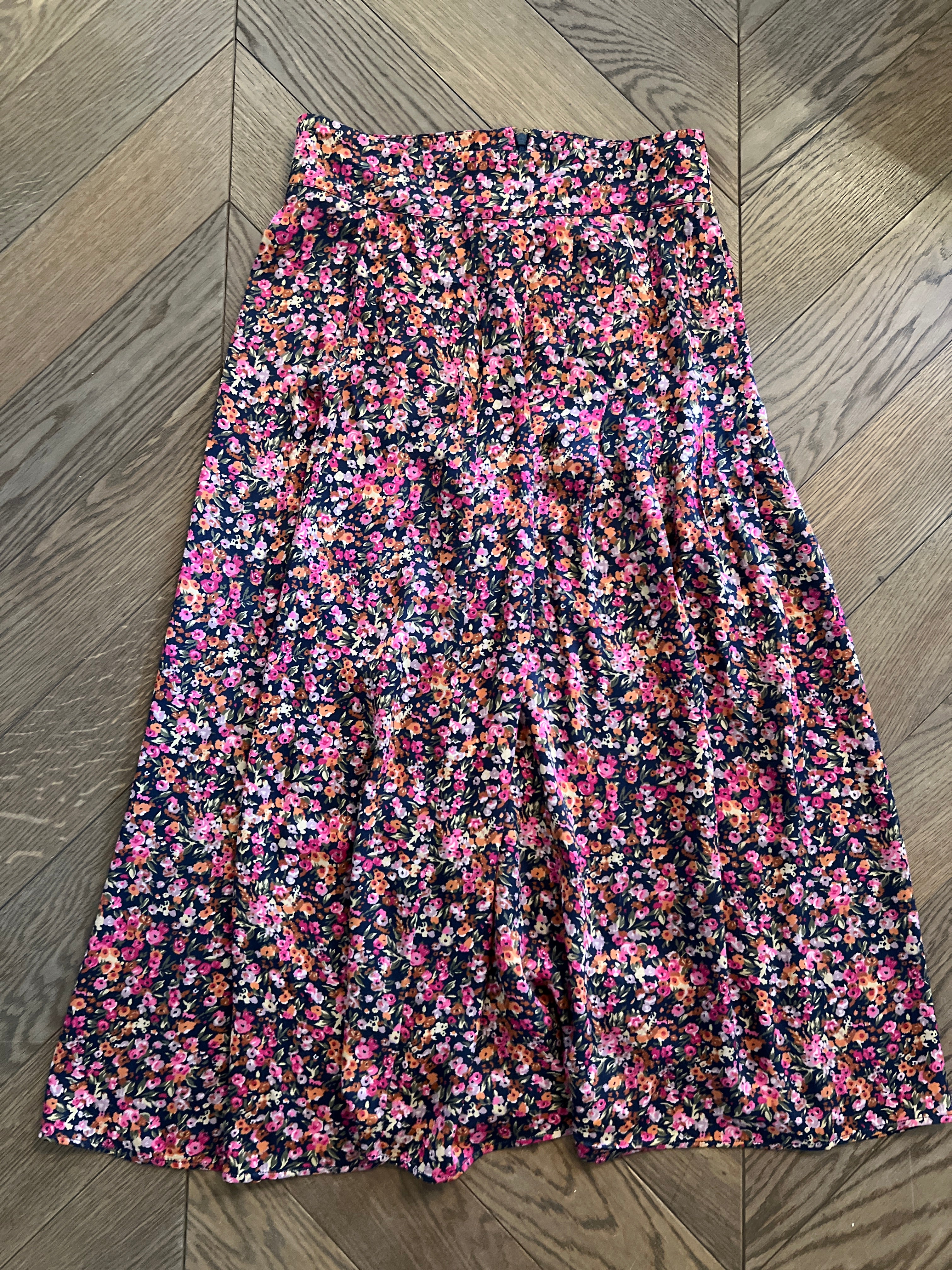 Jupe Sézane satinée à fleurs