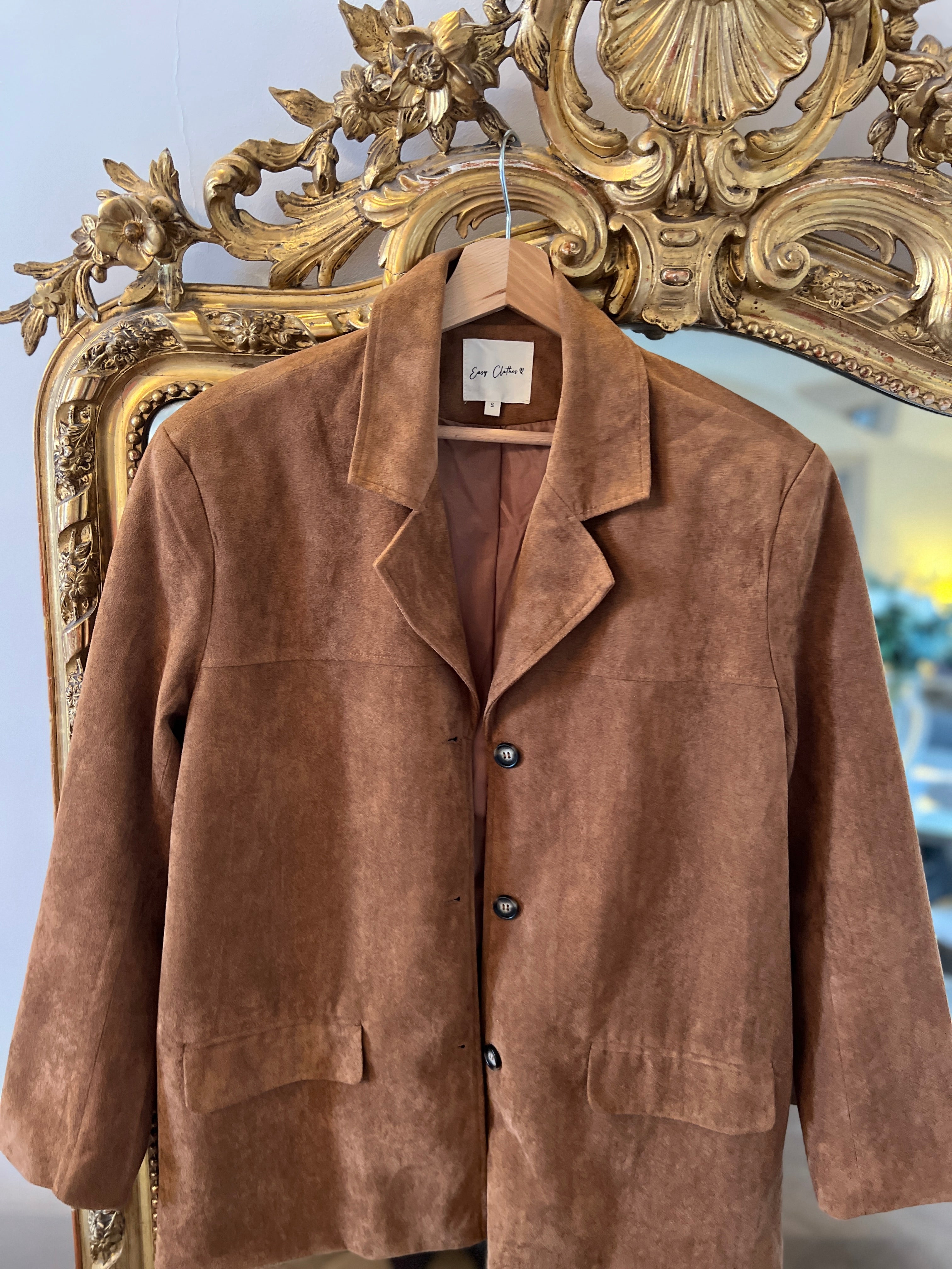 Easy Clothes - Veste en daim marron