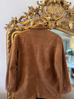 Charger l&#39;image dans la galerie, Easy Clothes - Veste en daim marron
