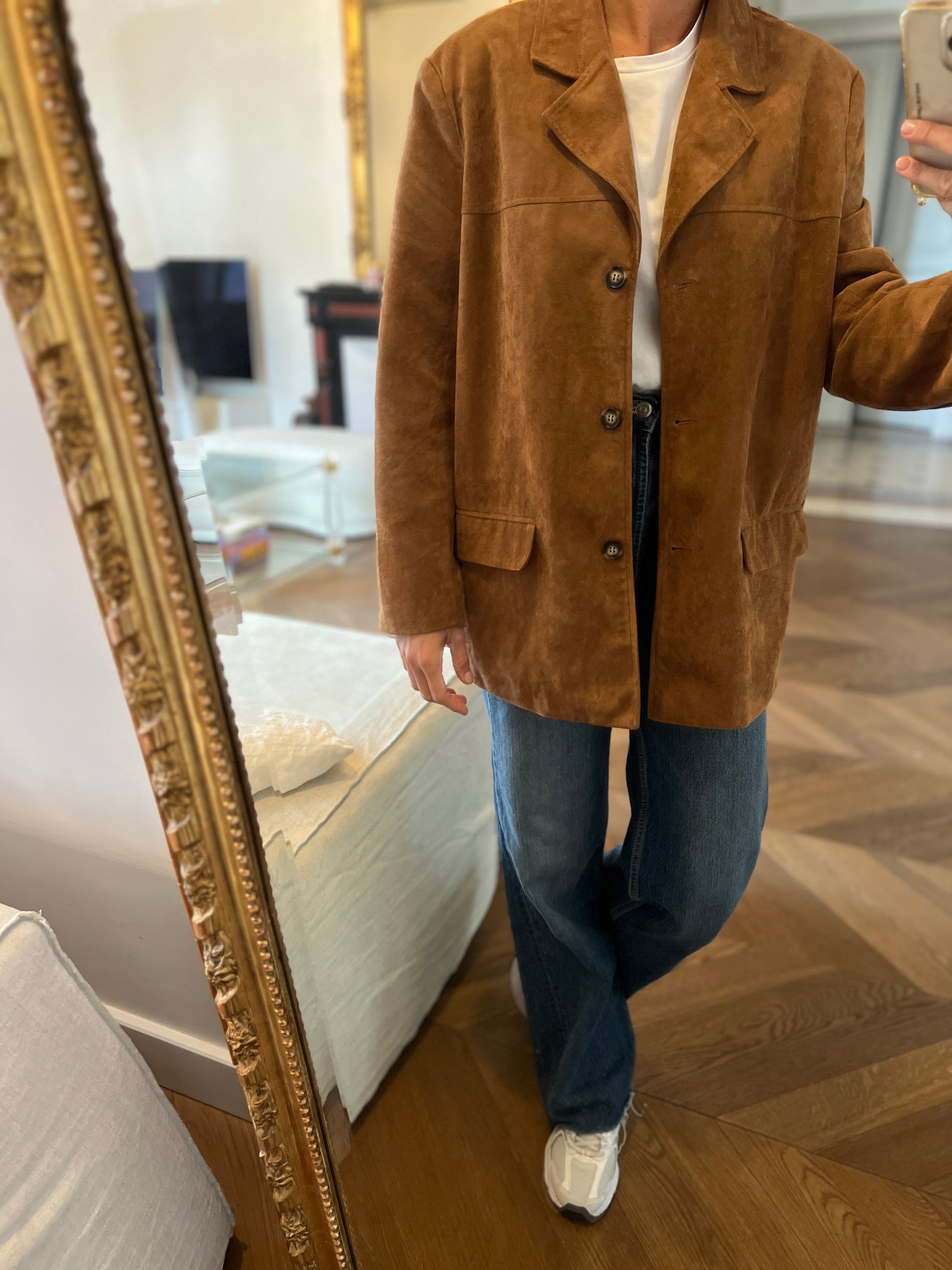 Easy Clothes - Veste en daim marron