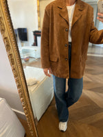 Charger l&#39;image dans la galerie, Easy Clothes - Veste en daim marron
