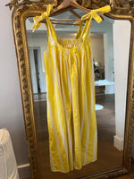 Charger l'image dans la galerie, American Vintage - Robe à rayures jaunes en coton
