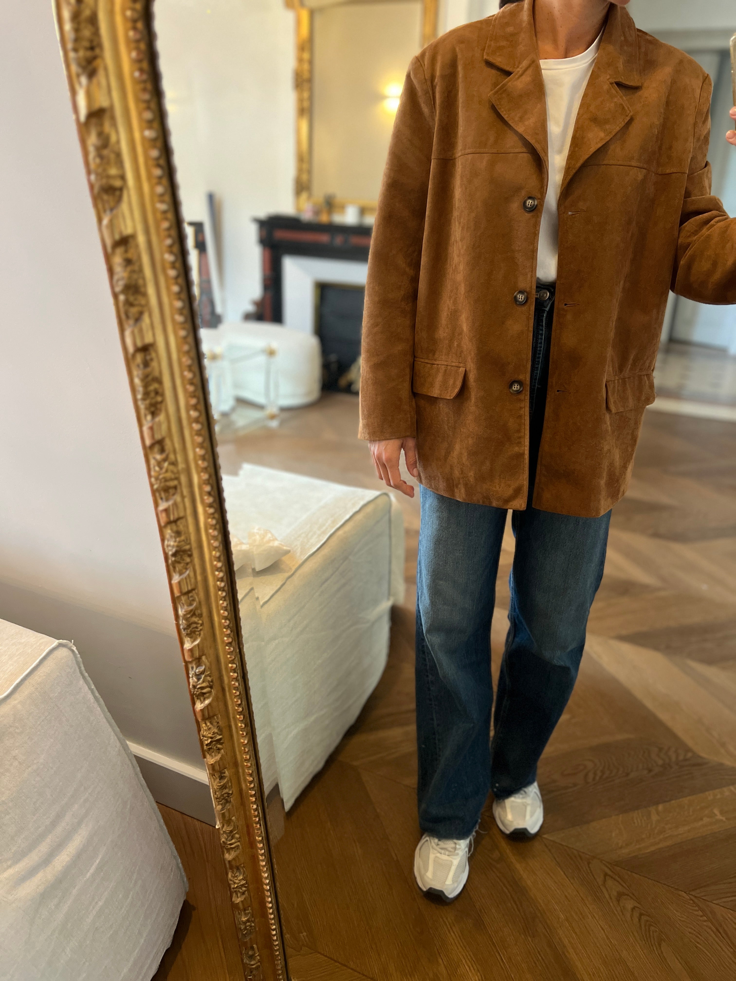Easy Clothes - Veste en daim marron