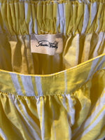 Charger l'image dans la galerie, American Vintage - Robe à rayures jaunes en coton
