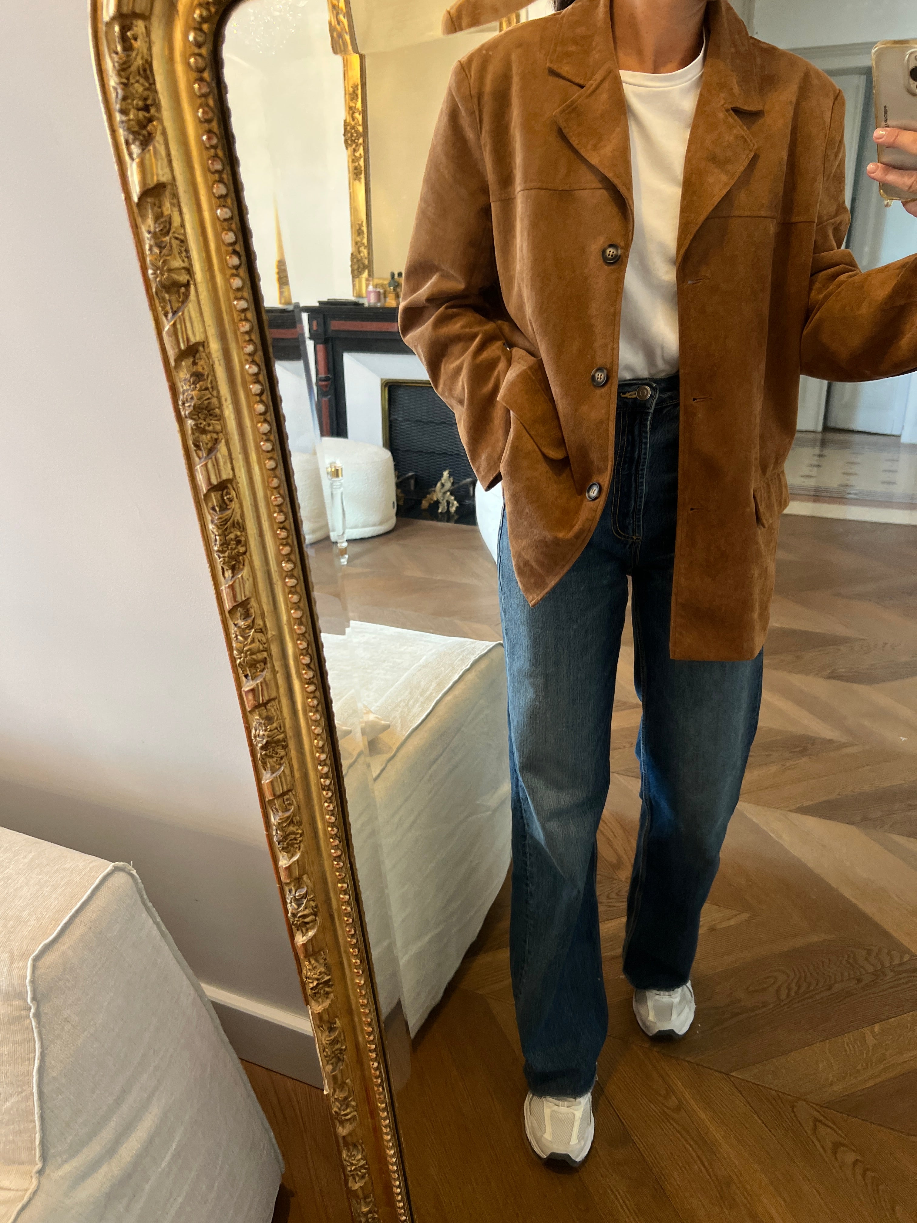 Easy Clothes - Veste en daim marron