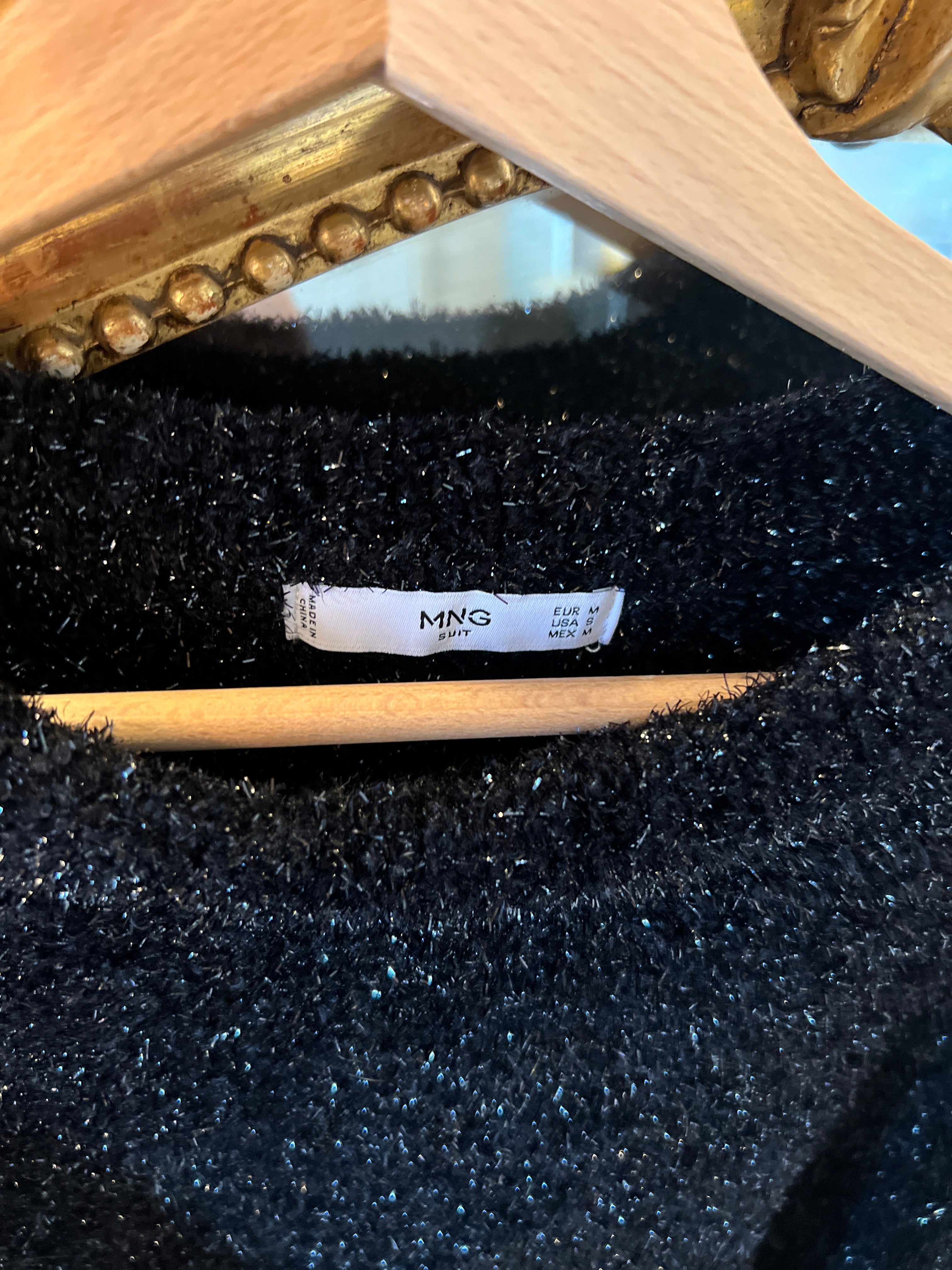 Mango - Pull irisé épaules ballons