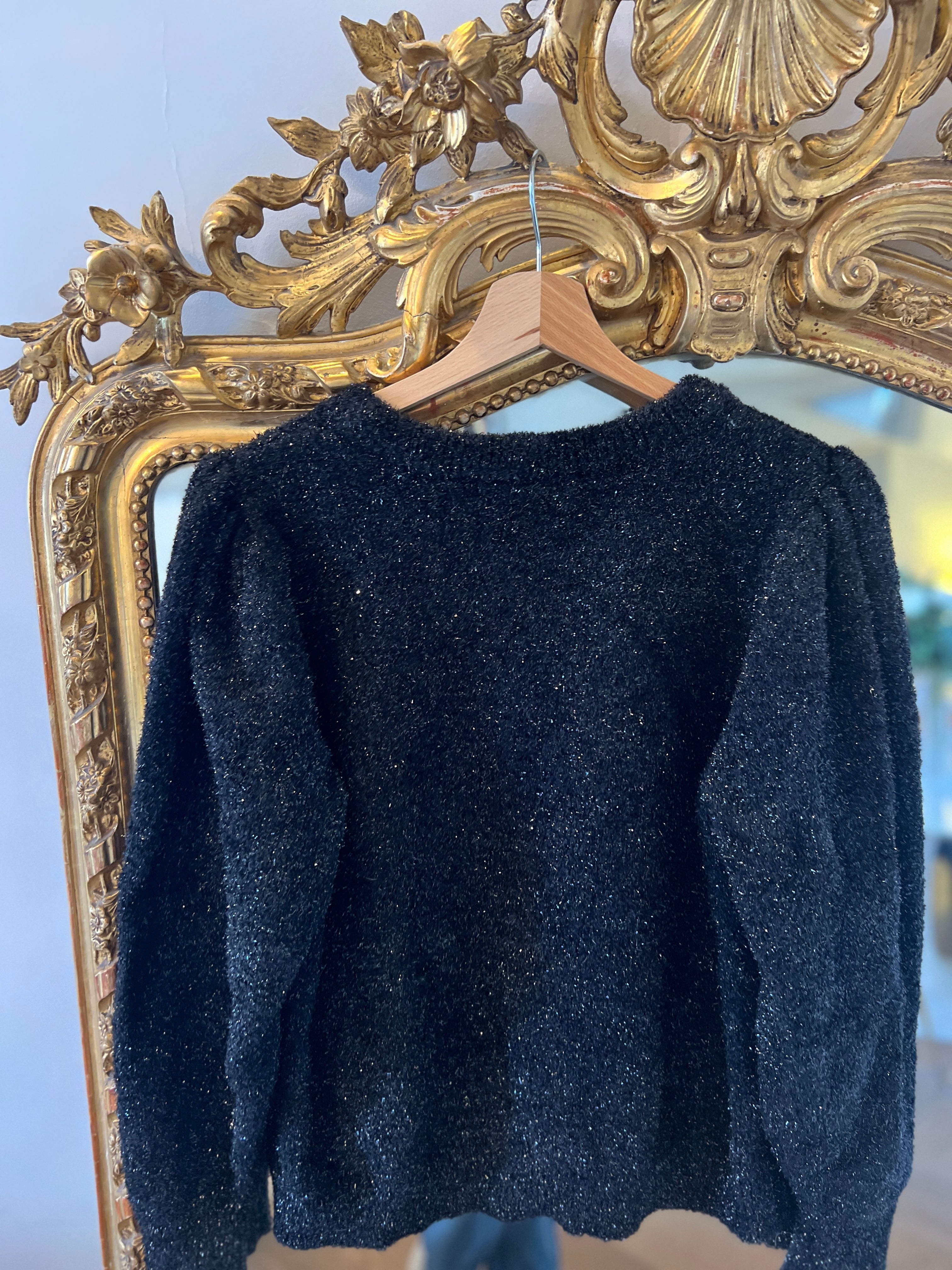 Mango - Pull irisé épaules ballons