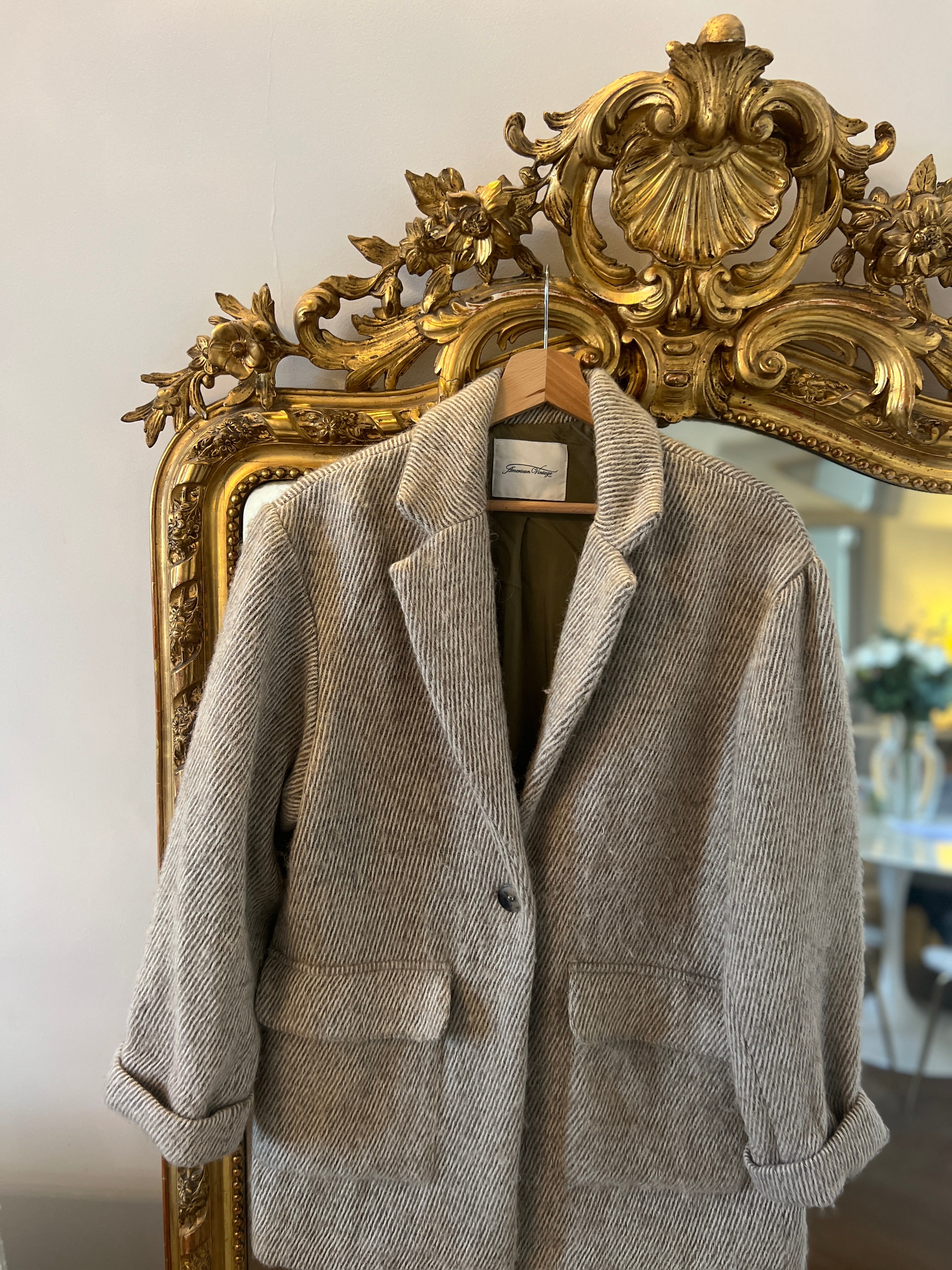 American Vintage - Veste en laine beige