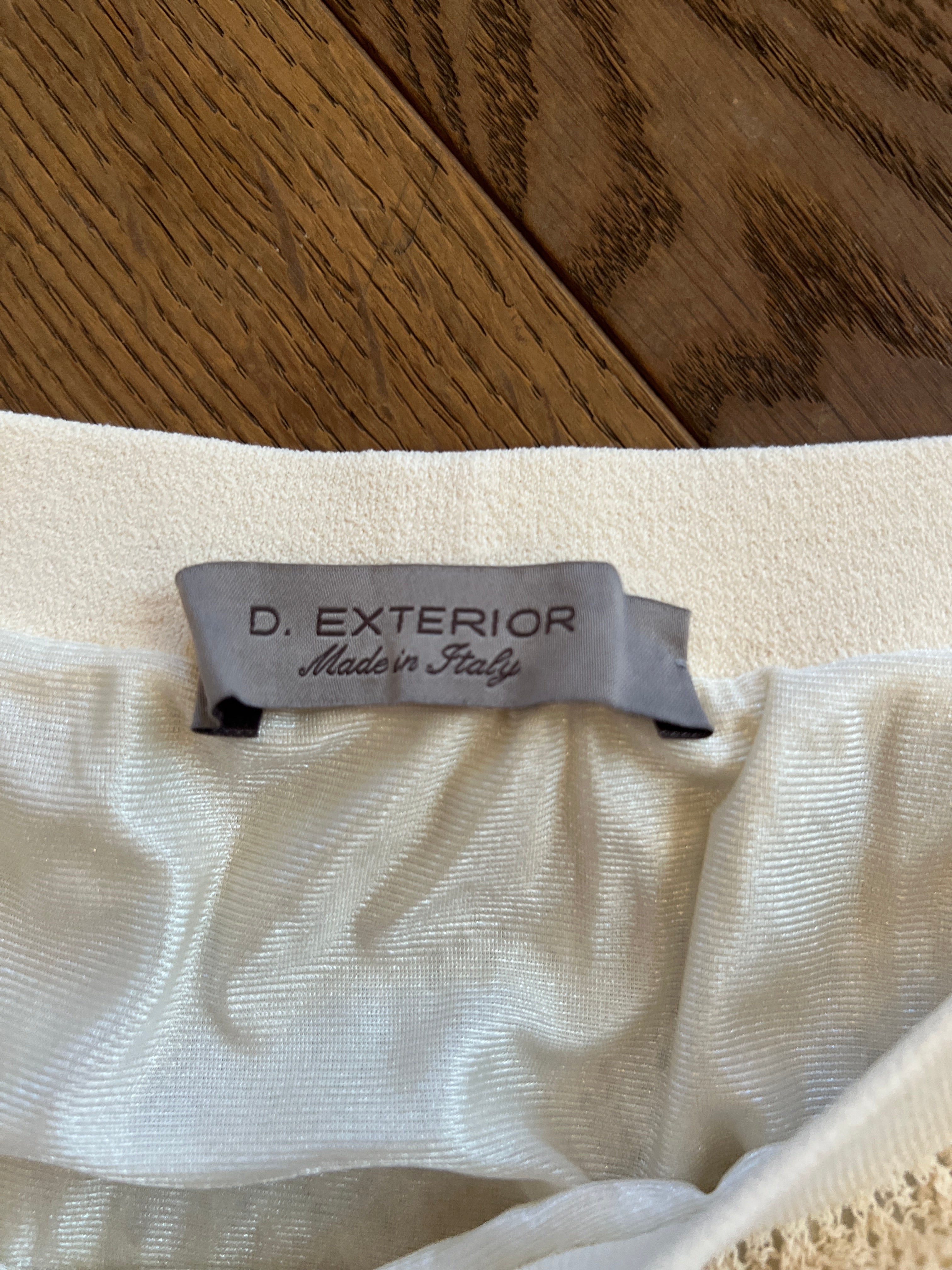 Jupe D.Exterior à crochet blanche