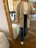 Charger l&#39;image dans la galerie, American Vintage - Veste en laine beige
