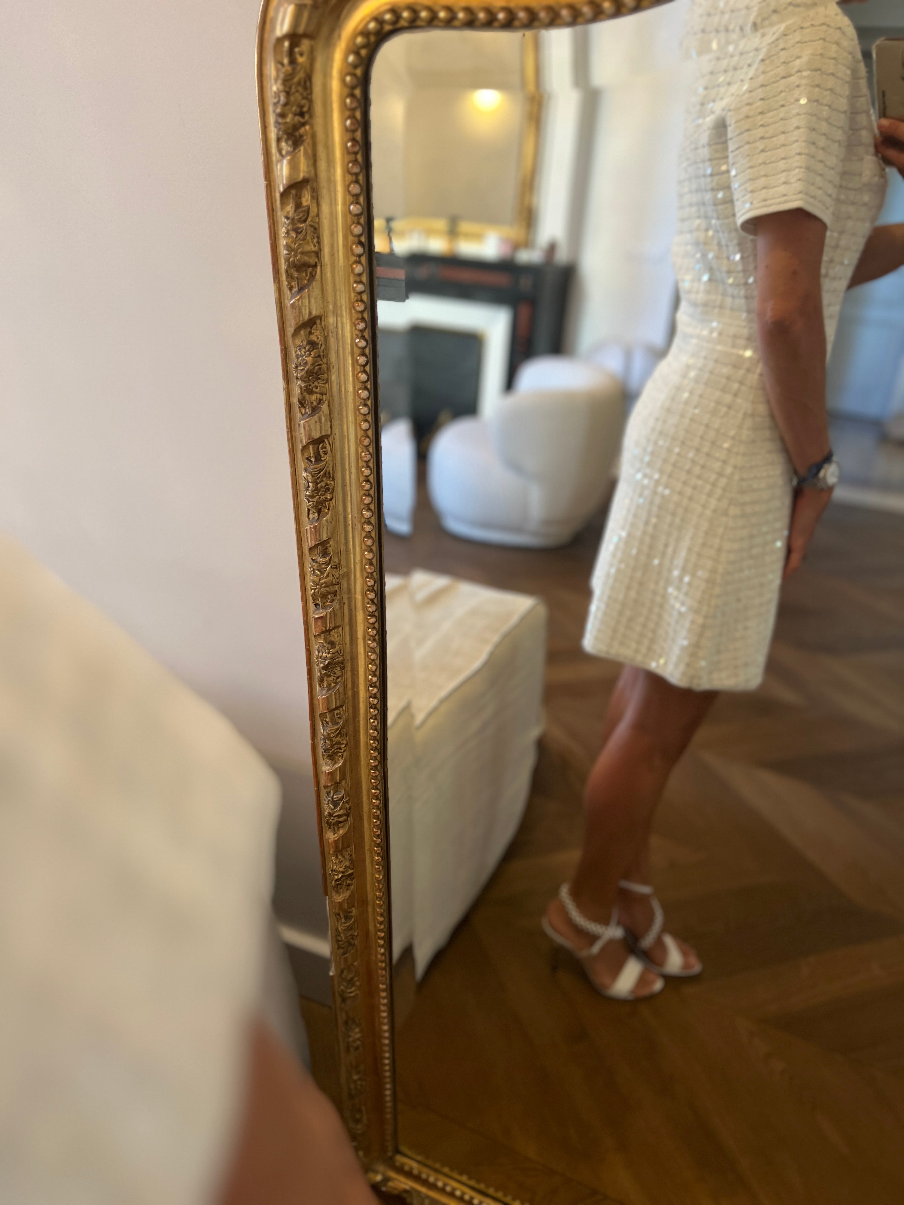 Robe Maje blanche chic