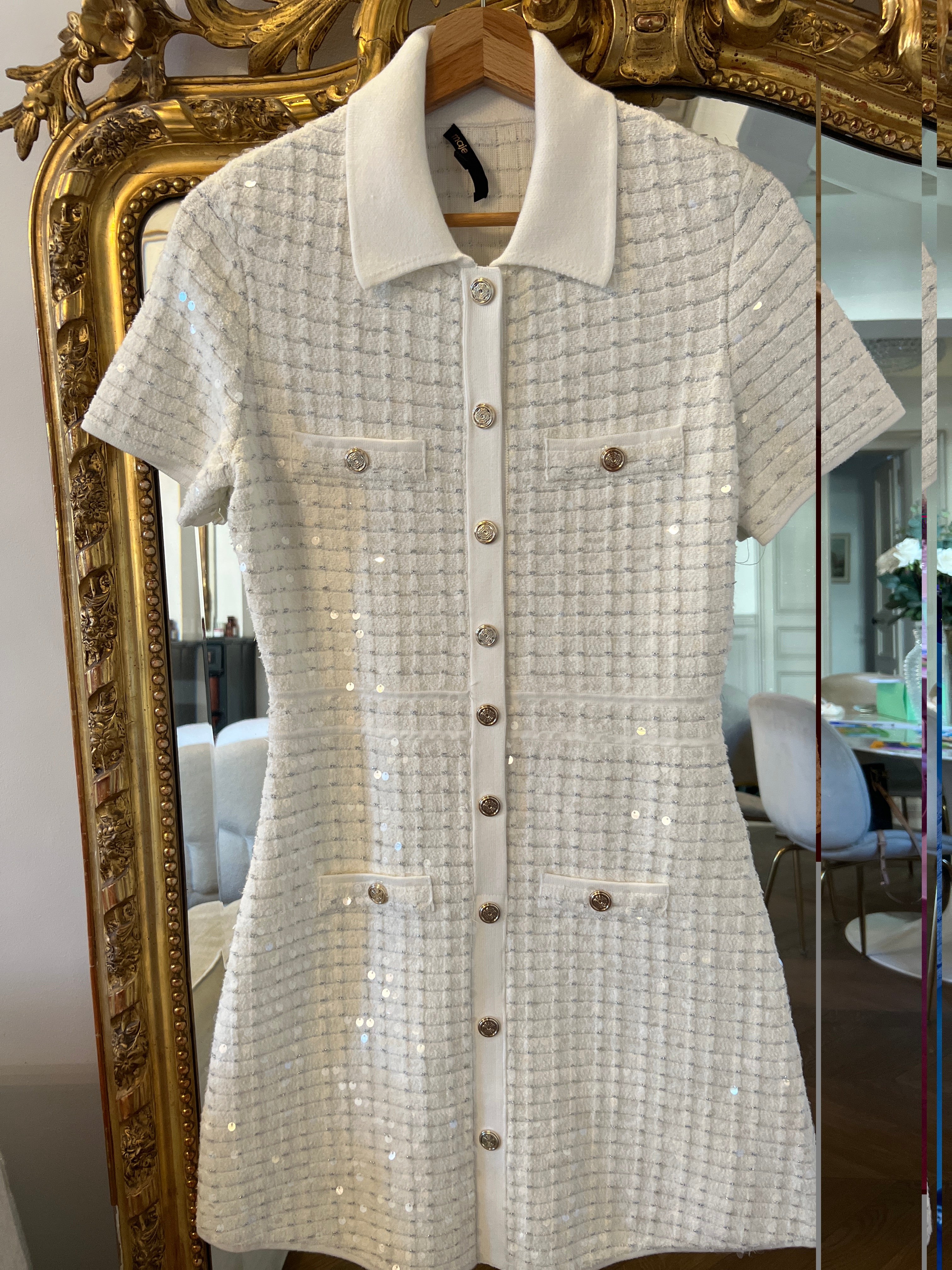 Robe Maje blanche chic