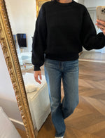 Charger l&#39;image dans la galerie, Zara - Pull noir col rond
