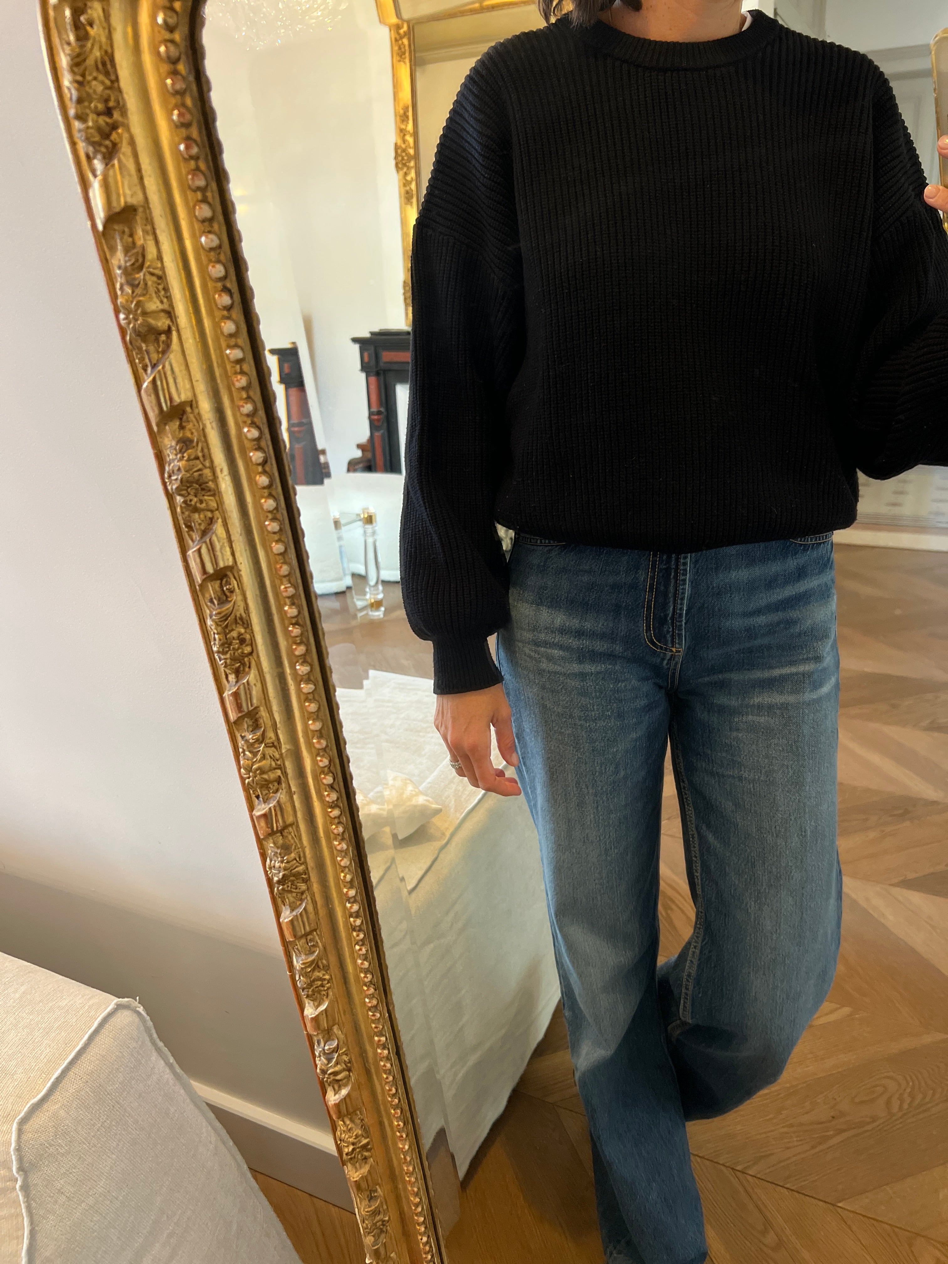 Zara - Pull noir col rond