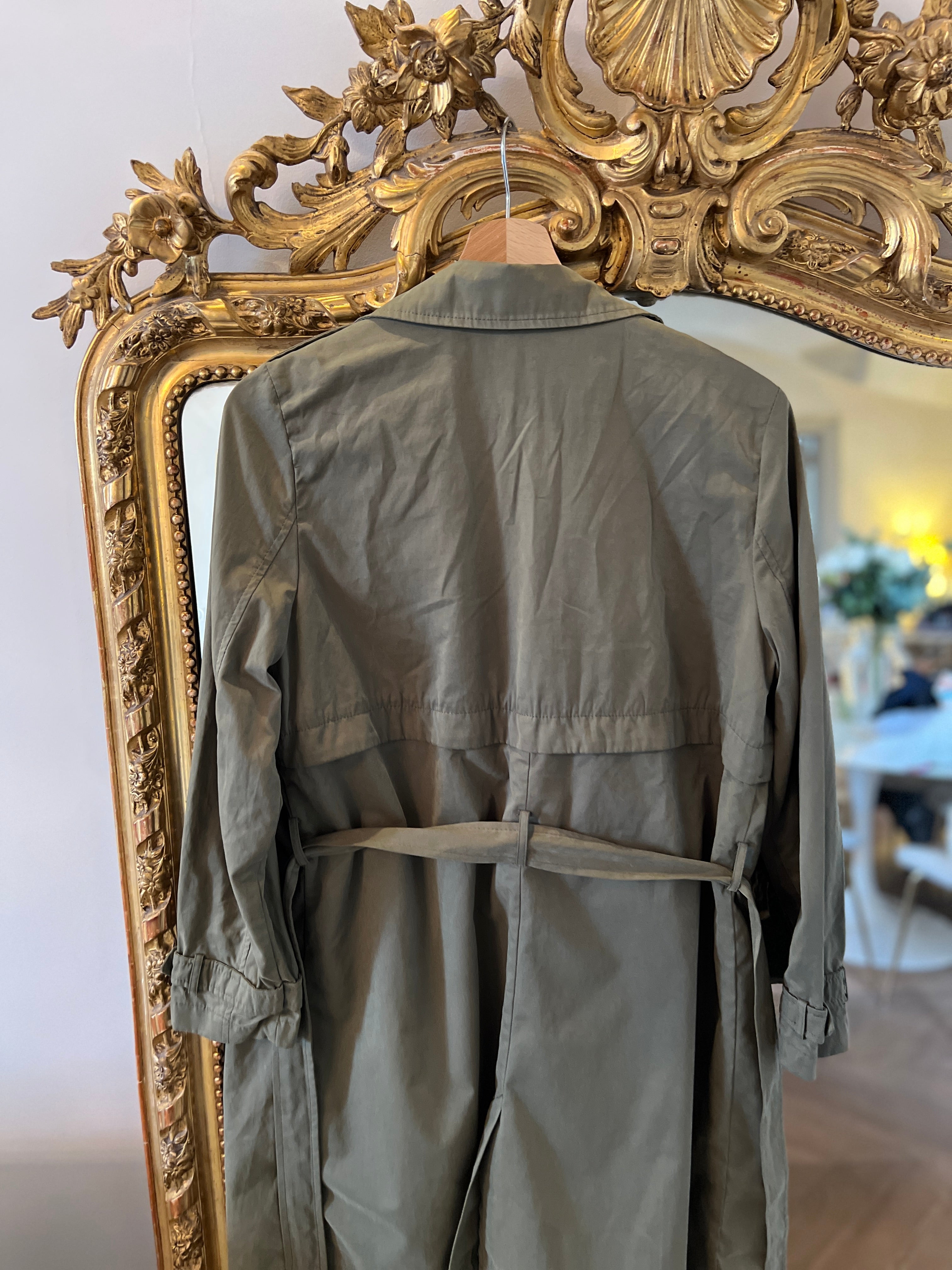 Zara - Trench Zara Girls Kaki