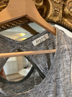 Charger l'image dans la galerie, Sandro - Débardeur en lin gris dos décolleté
