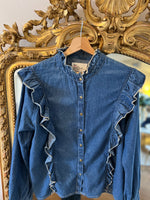 Charger l&#39;image dans la galerie, Leon Harper - Chemise en jean col montant
