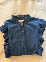 Charger l&#39;image dans la galerie, Leon Harper - Chemise en jean col montant
