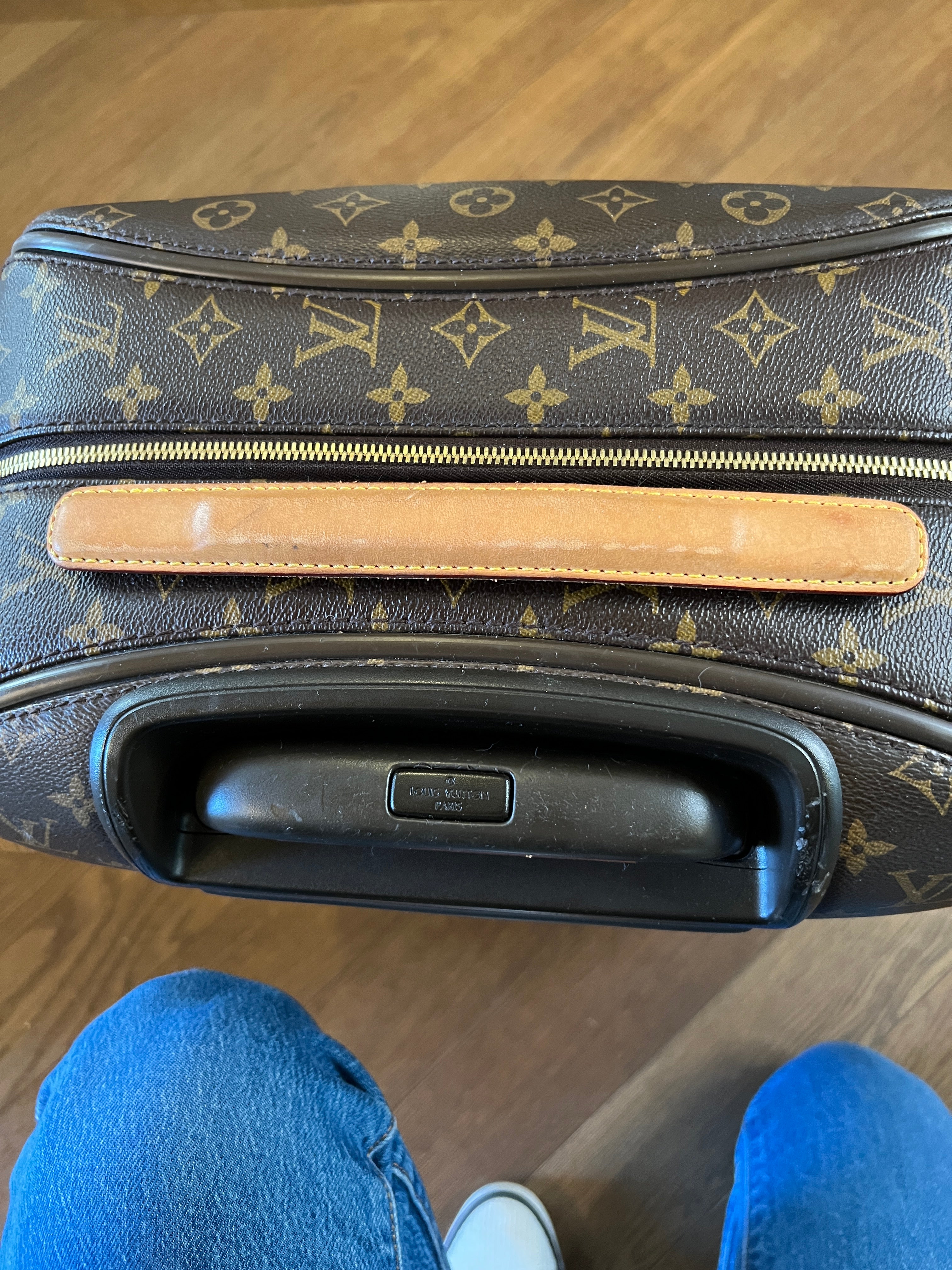 Noémie Lenoir Valise cabine Louis Vuitton 50