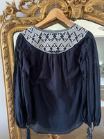 Charger l'image dans la galerie, Star Mela - Blouse bleu marine
