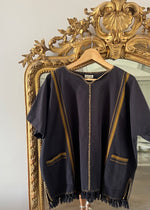 Charger l'image dans la galerie, Soeur - Blouse ardoise à franges
