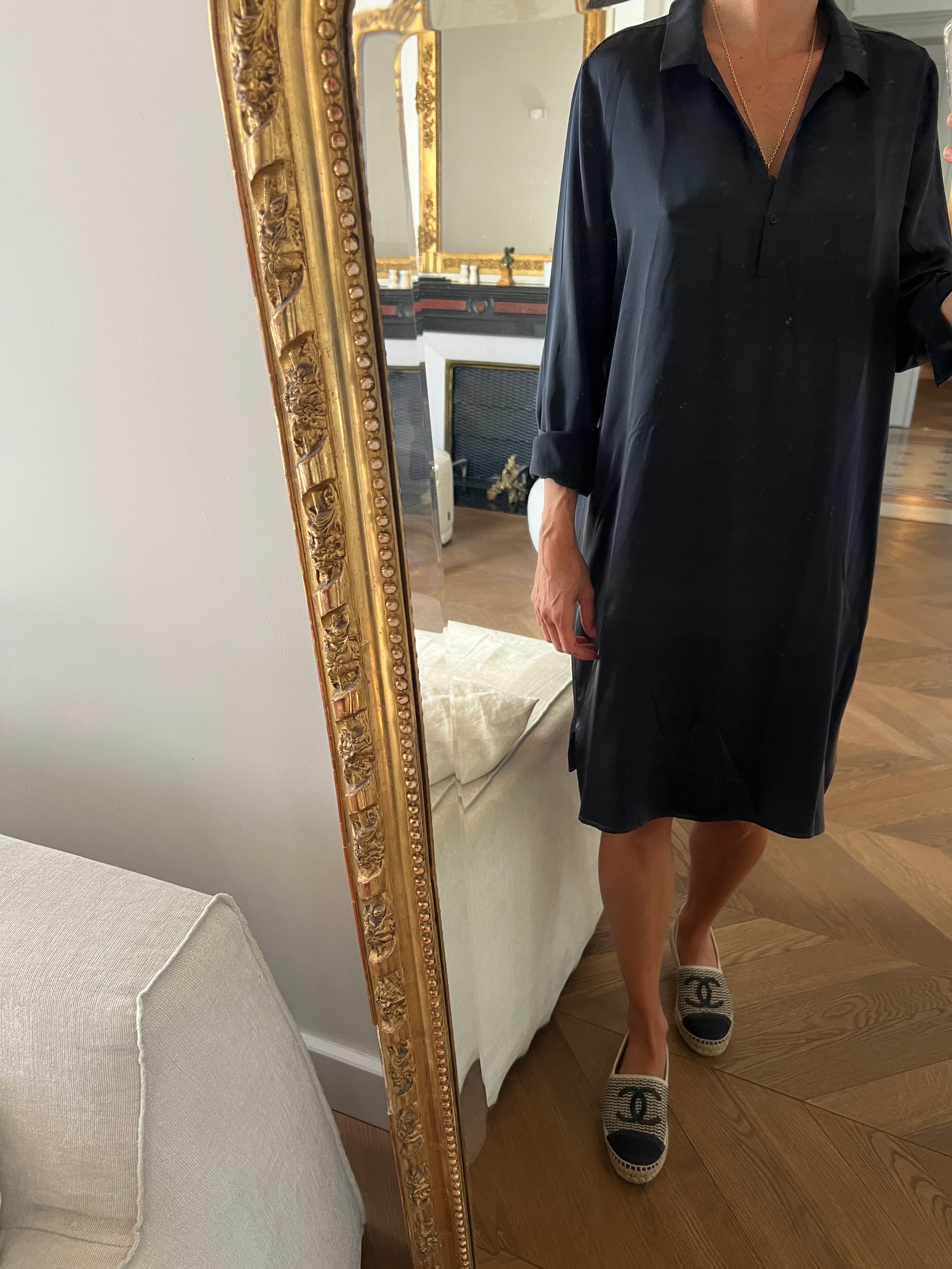 Robe Hartford en soie noire