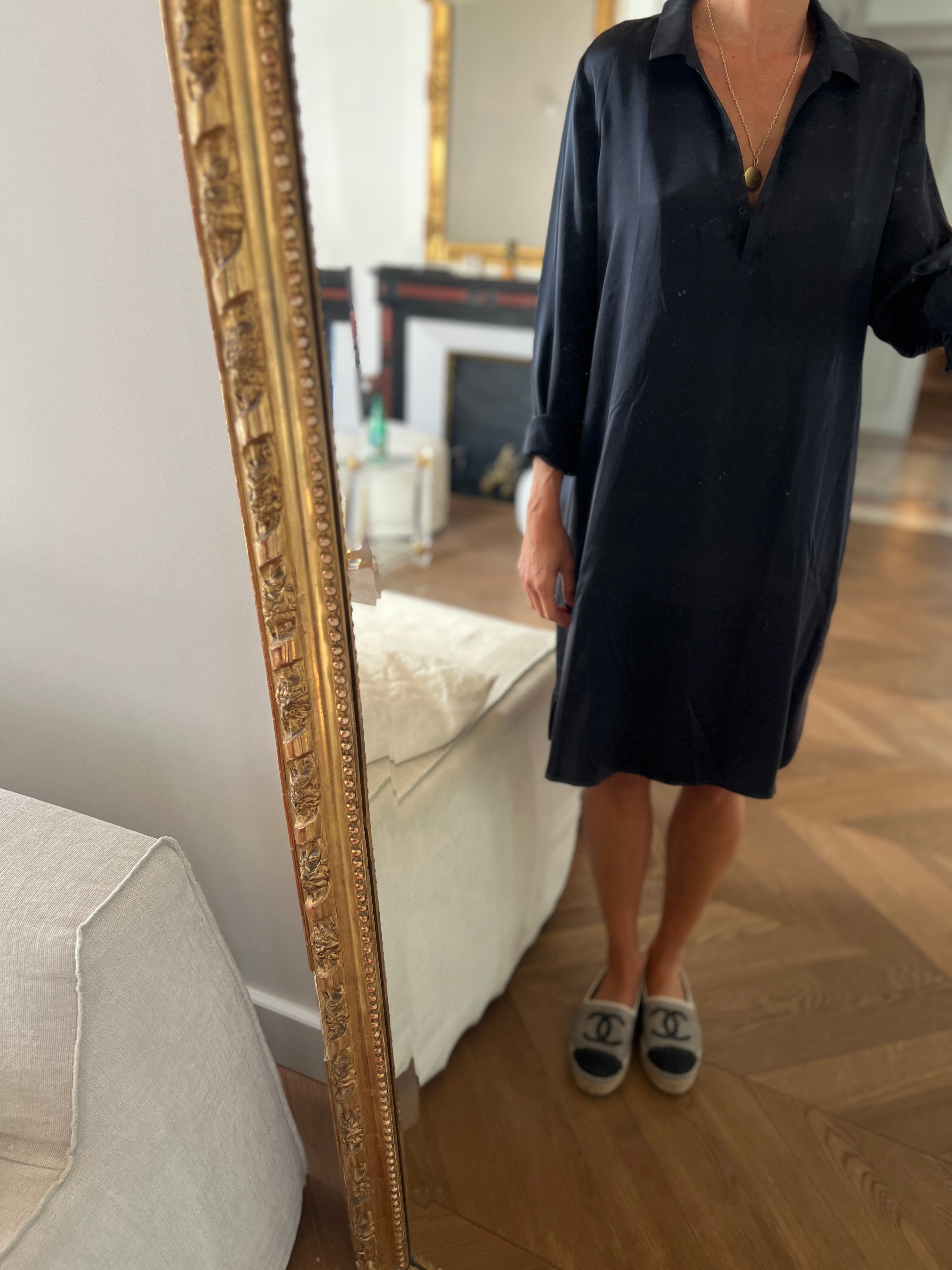 Robe Hartford en soie noire