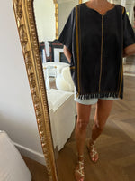 Charger l'image dans la galerie, Soeur - Blouse ardoise à franges
