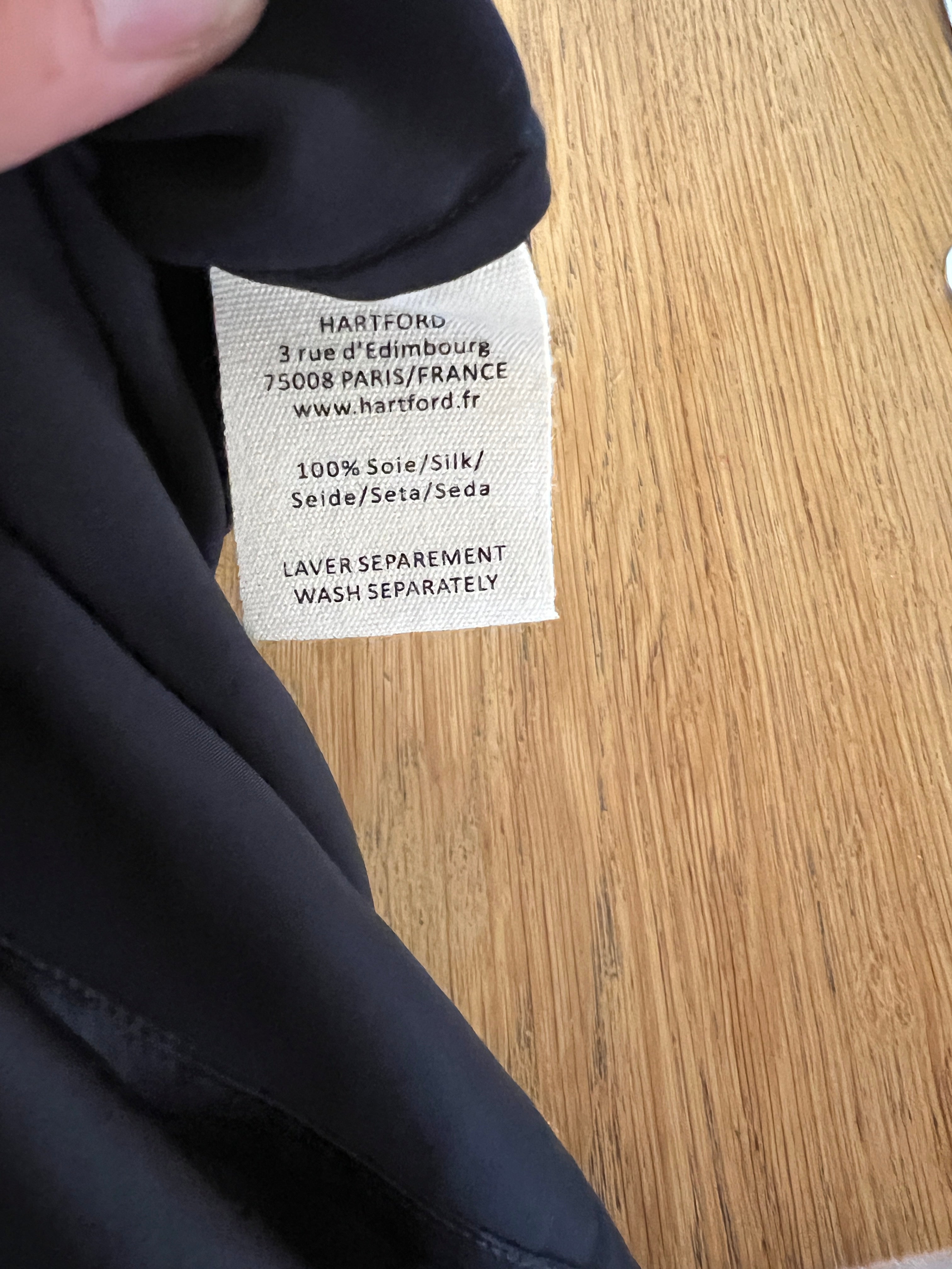 Robe Hartford en soie noire