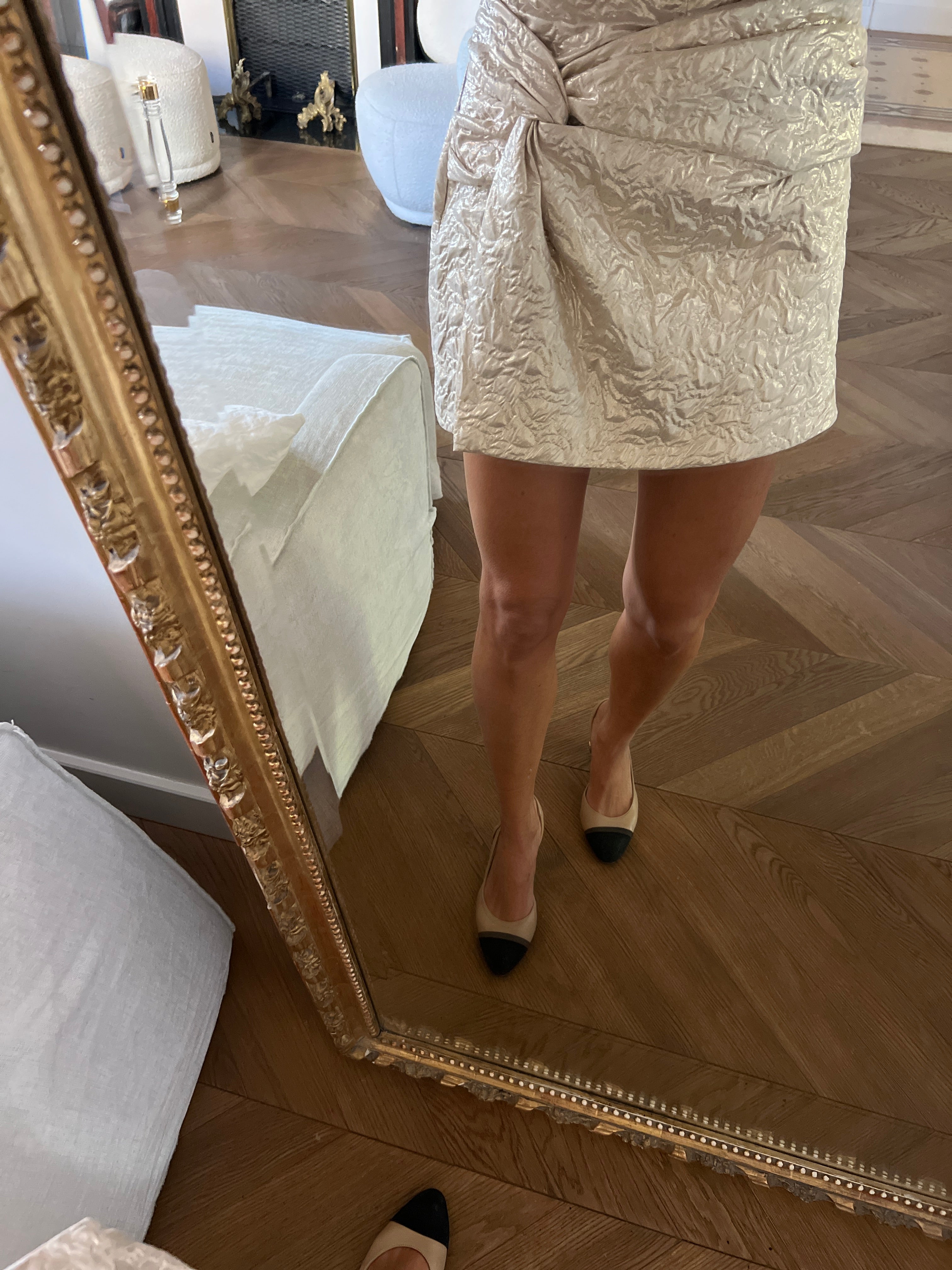 Zara - Jupe short dorée