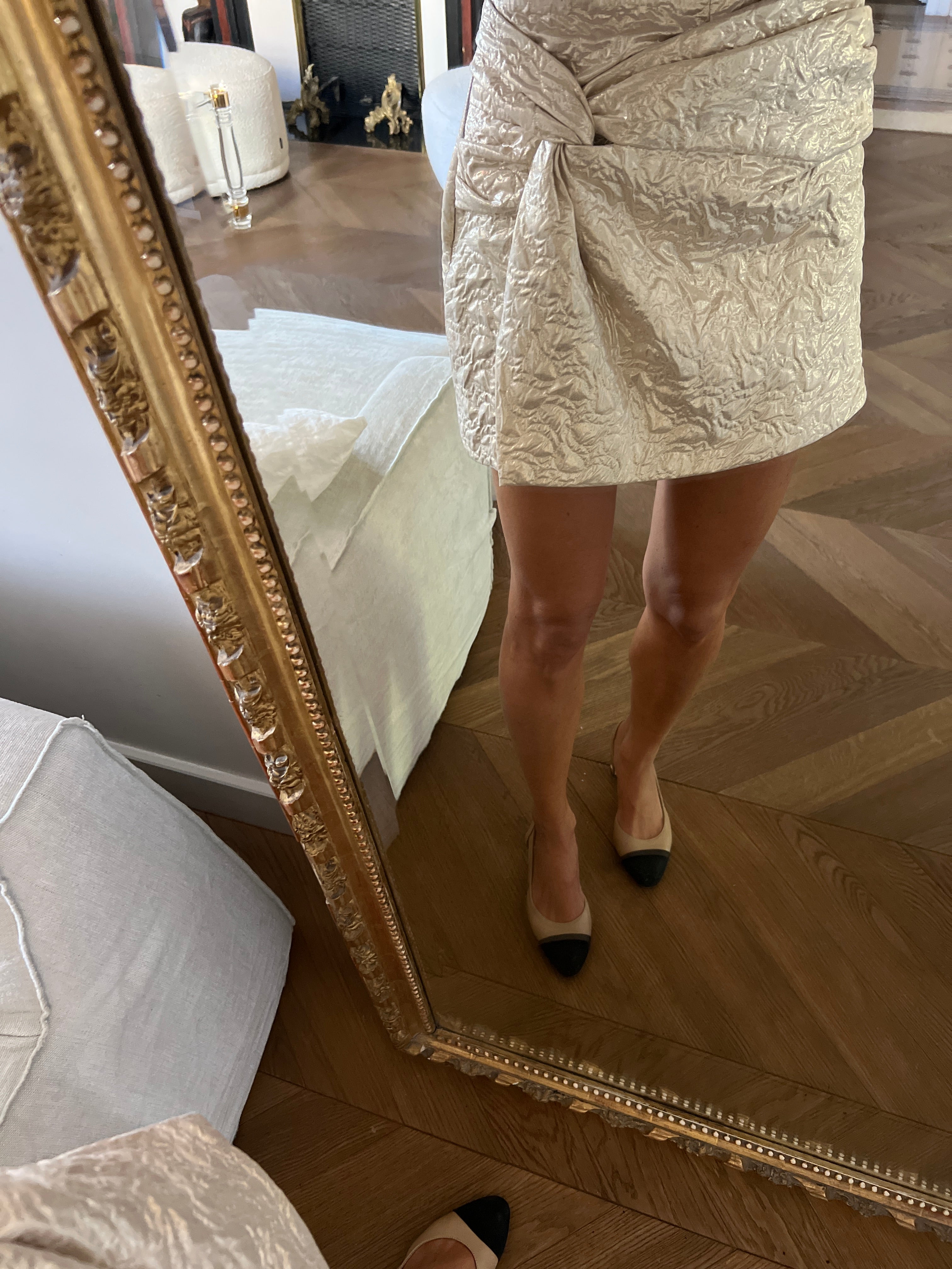 Zara - Jupe short dorée