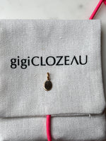 Charger l'image dans la galerie, GigiClozeau - Pendentif croix résine turquoise, or rose
