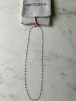 Charger l'image dans la galerie, GigiClozeau - Collier nude clair Classique Gigi, or rose, 42 cm

