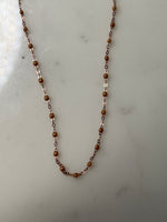 Charger l'image dans la galerie, GigiClozeau - Collier nude clair Classique Gigi, or rose, 42 cm
