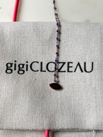 Charger l'image dans la galerie, GigiClozeau - Collier Eye Classic bleuet, or rose, 42 cm
