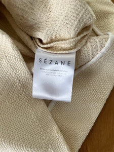 Robe Sezane ecrue boutons dorés