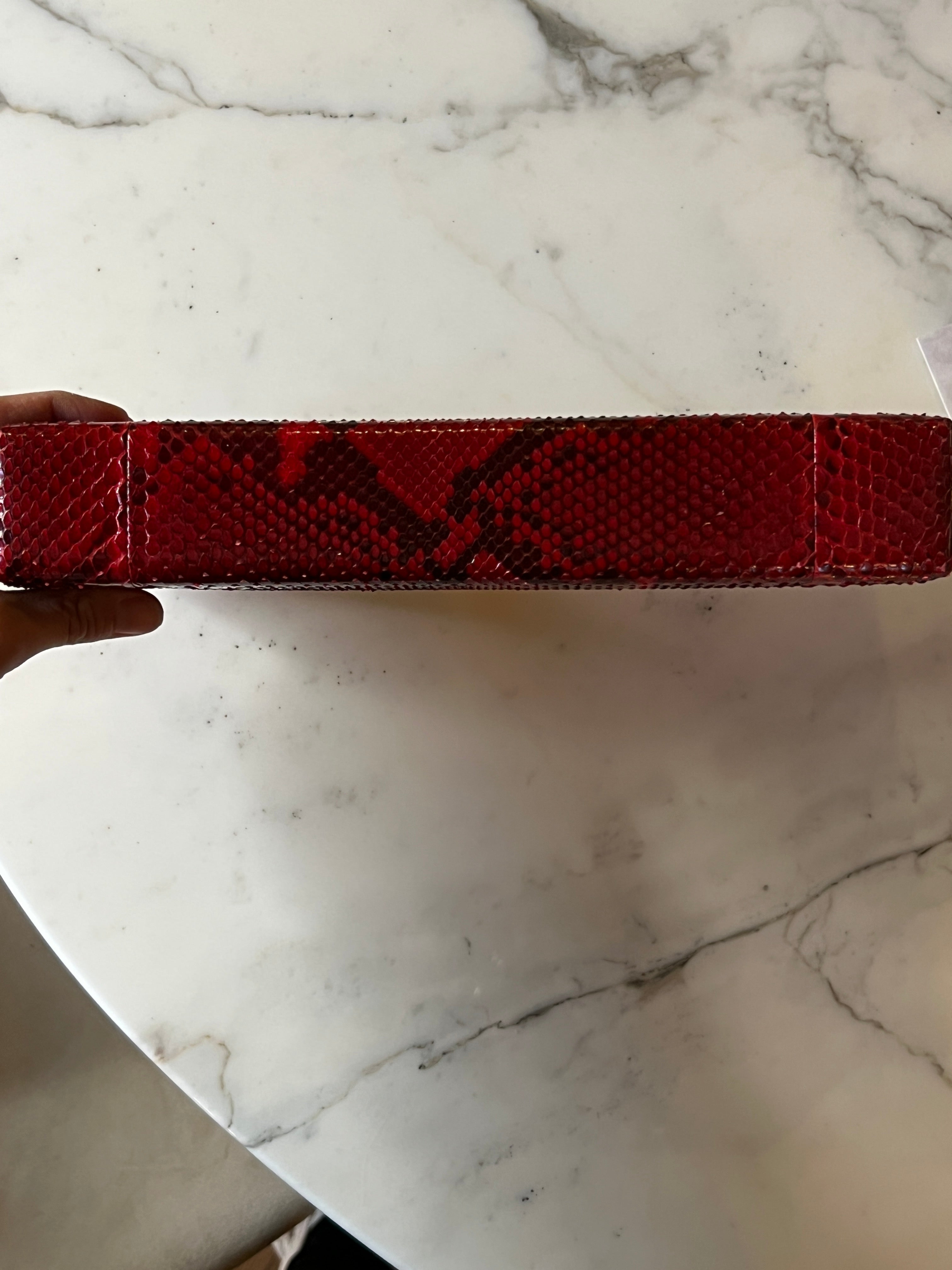 Noémie Lenoir Pochette Jimmy Choo Neuve python