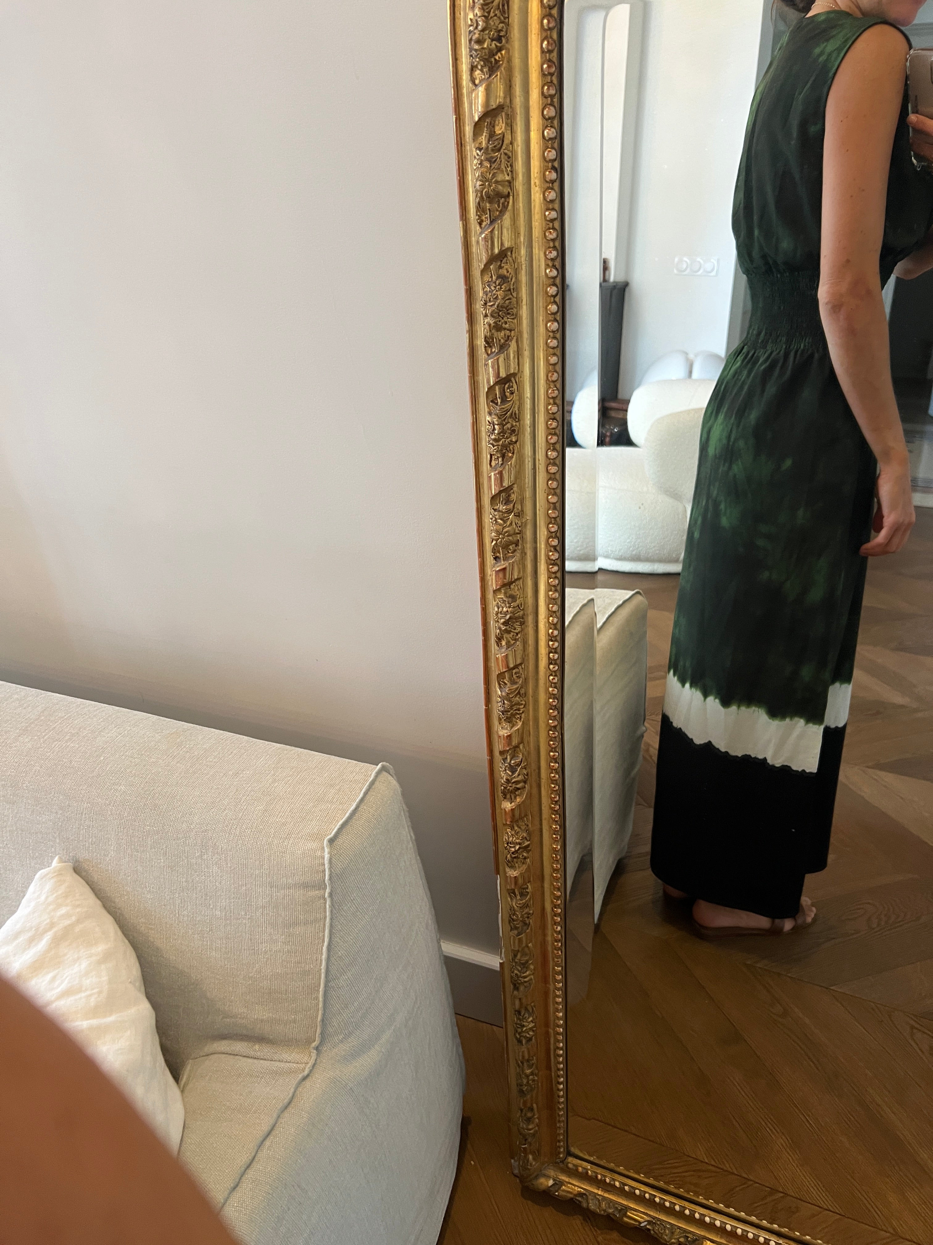 Robe Maje longue verte foncée