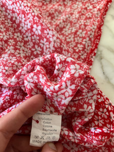 Robe Senes longue rouge à imprimé floral