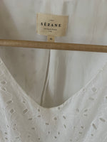 Charger l&#39;image dans la galerie, Robe Sezane blanche broderie
