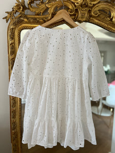 Robe Sezane blanche broderie