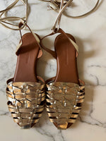 Charger l&#39;image dans la galerie, Sandales dorées Couleur Poupre
