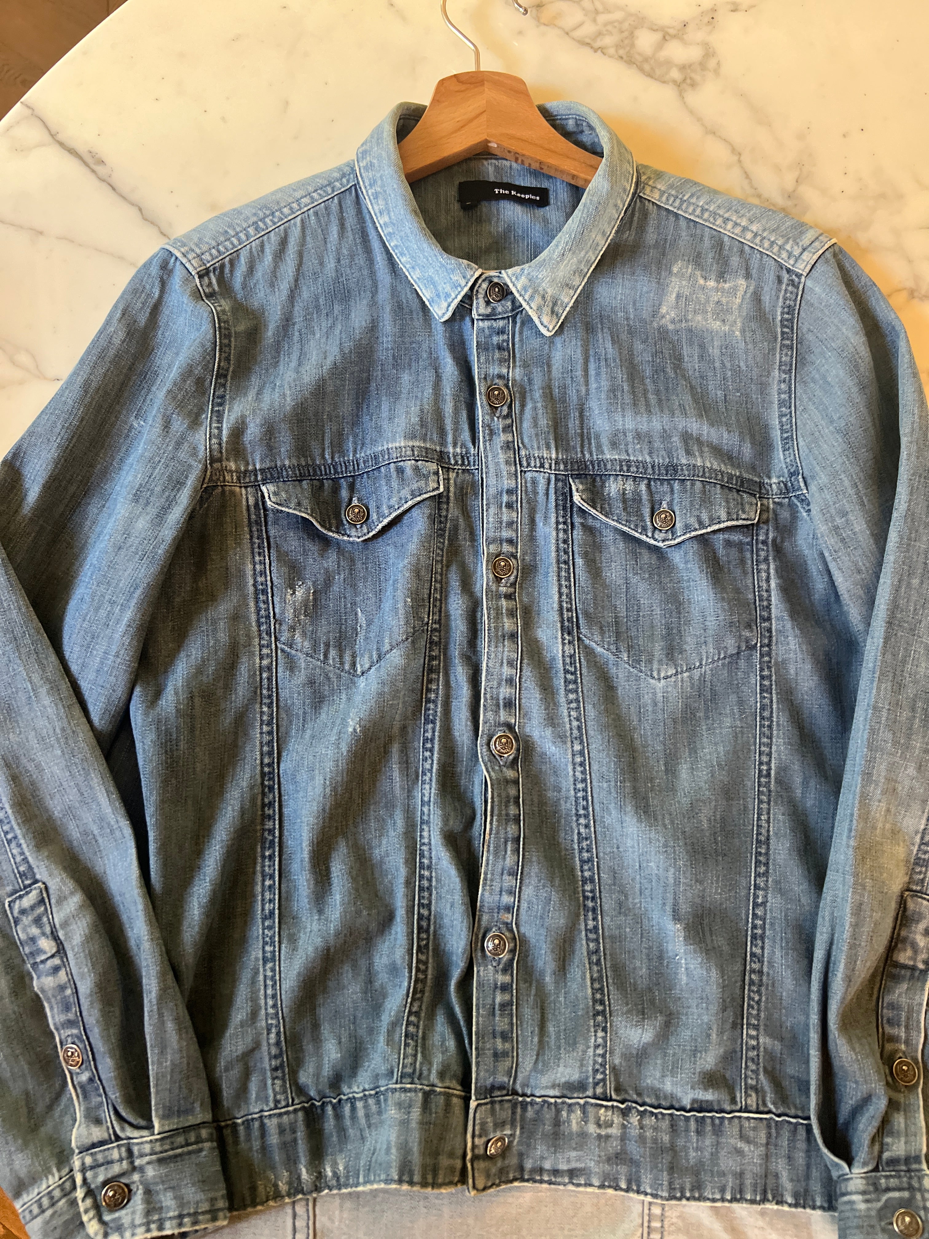 The Kooples - Chemise en jean avec poches