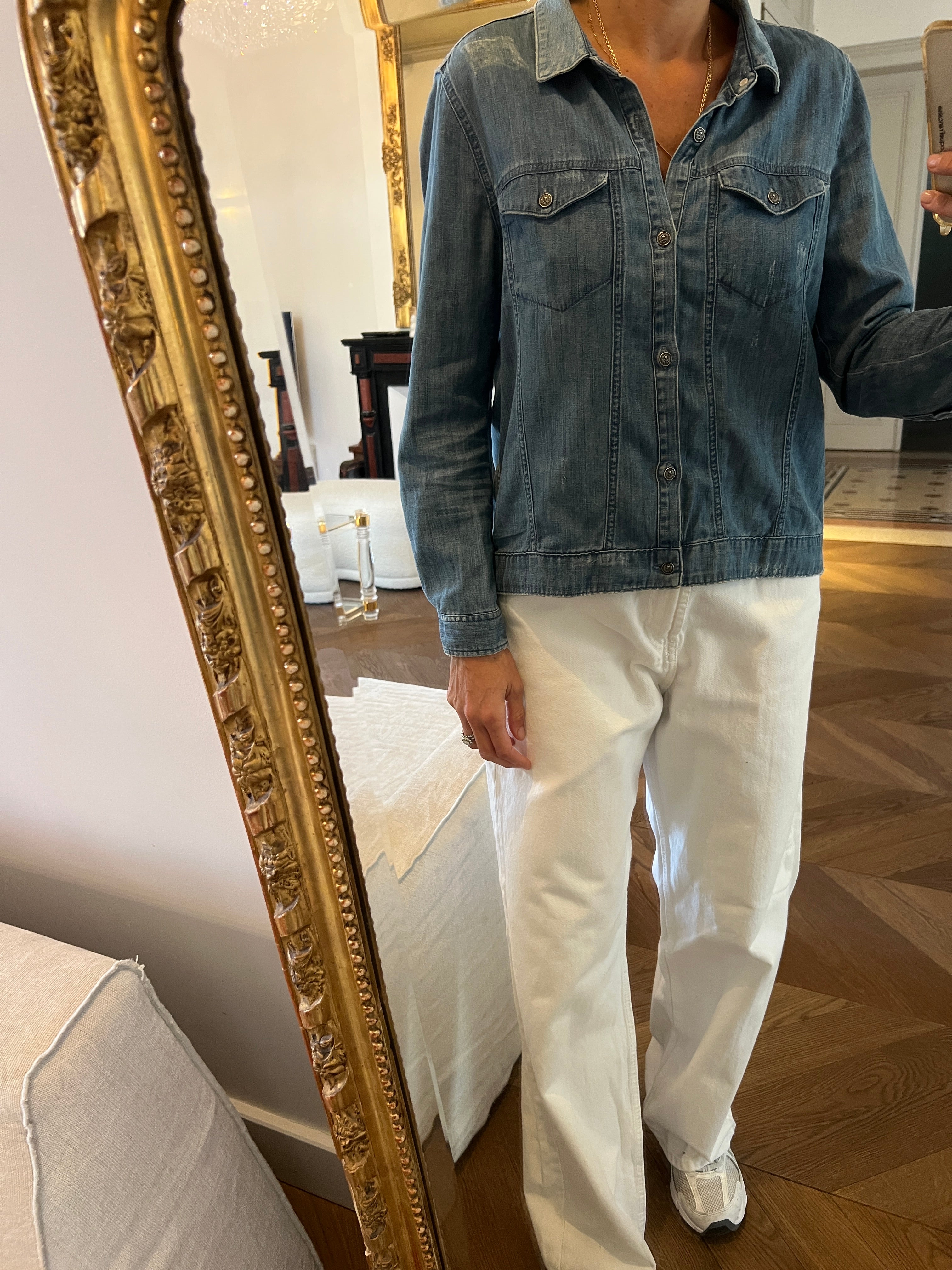 The Kooples - Chemise en jean avec poches