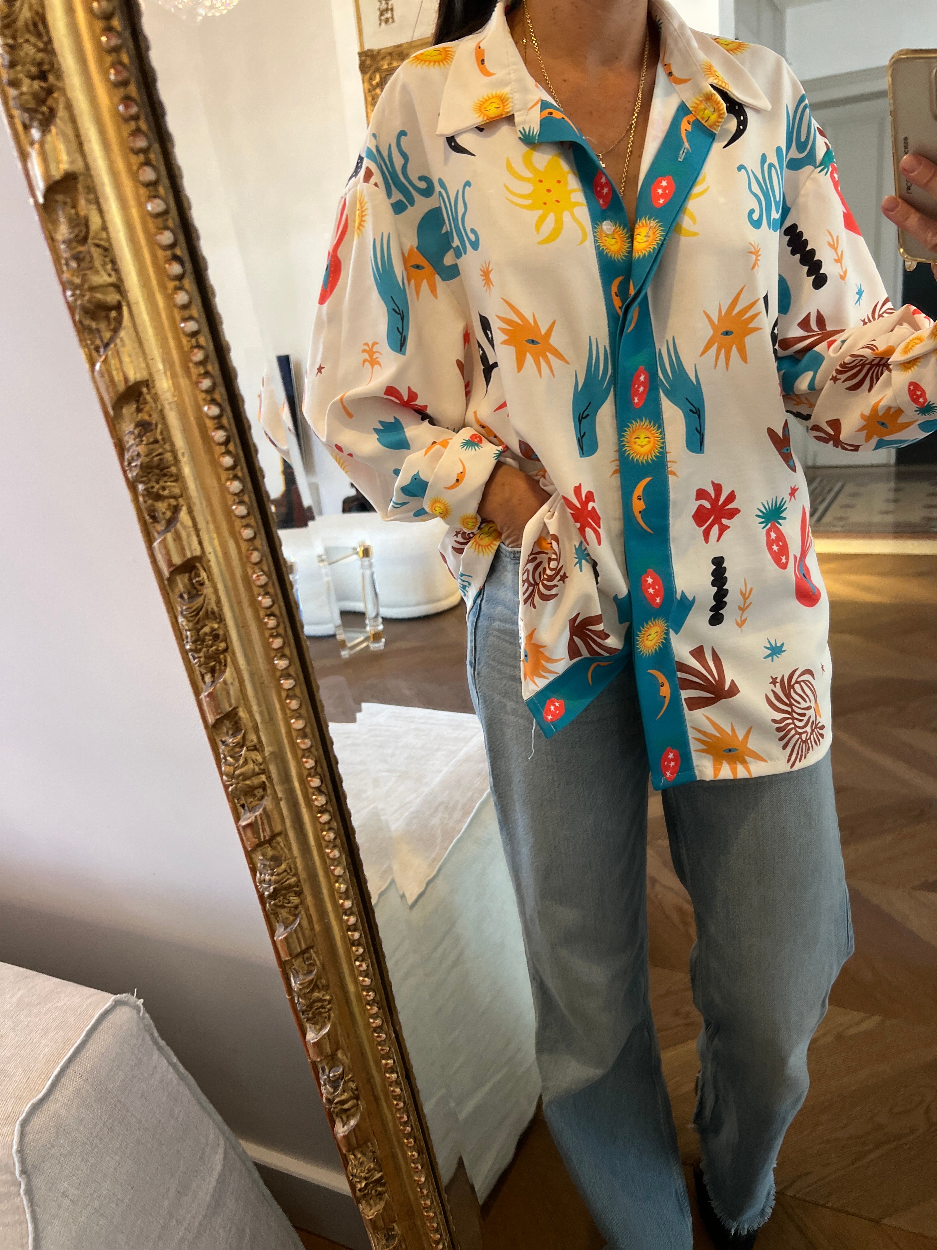 Kiwi Saint Tropez - Chemise à motifs colorés