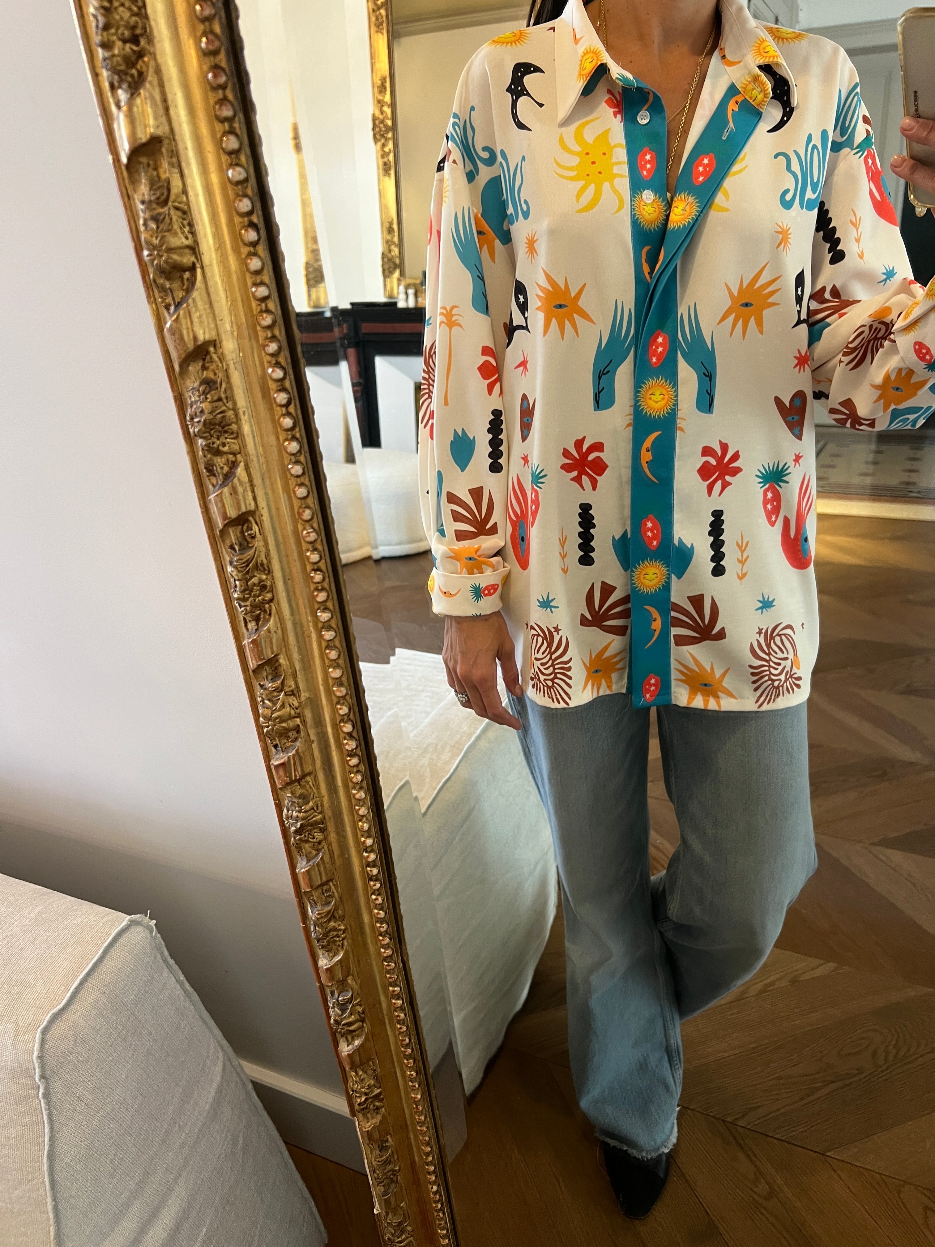 Kiwi Saint Tropez - Chemise à motifs colorés